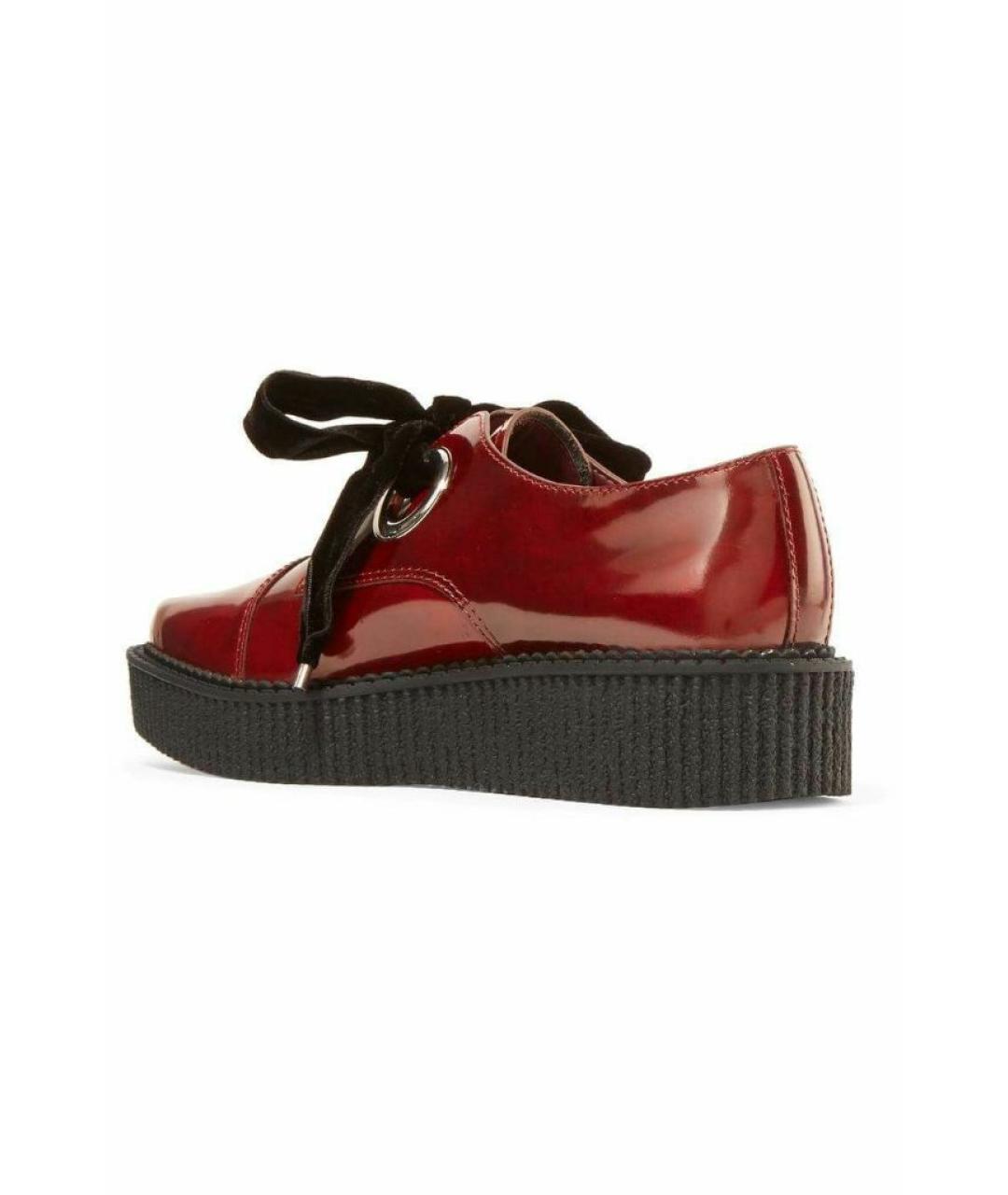 MARC BY MARC JACOBS Бордовые брогги и оксфорды из лакированной кожи, фото 2