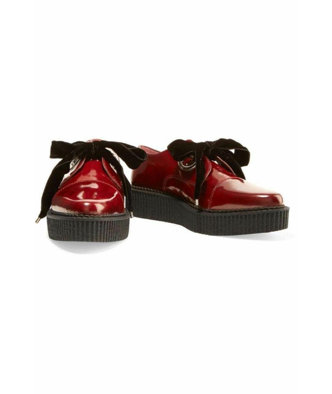 MARC BY MARC JACOBS Бордовые брогги и оксфорды из лакированной кожи, фото 3