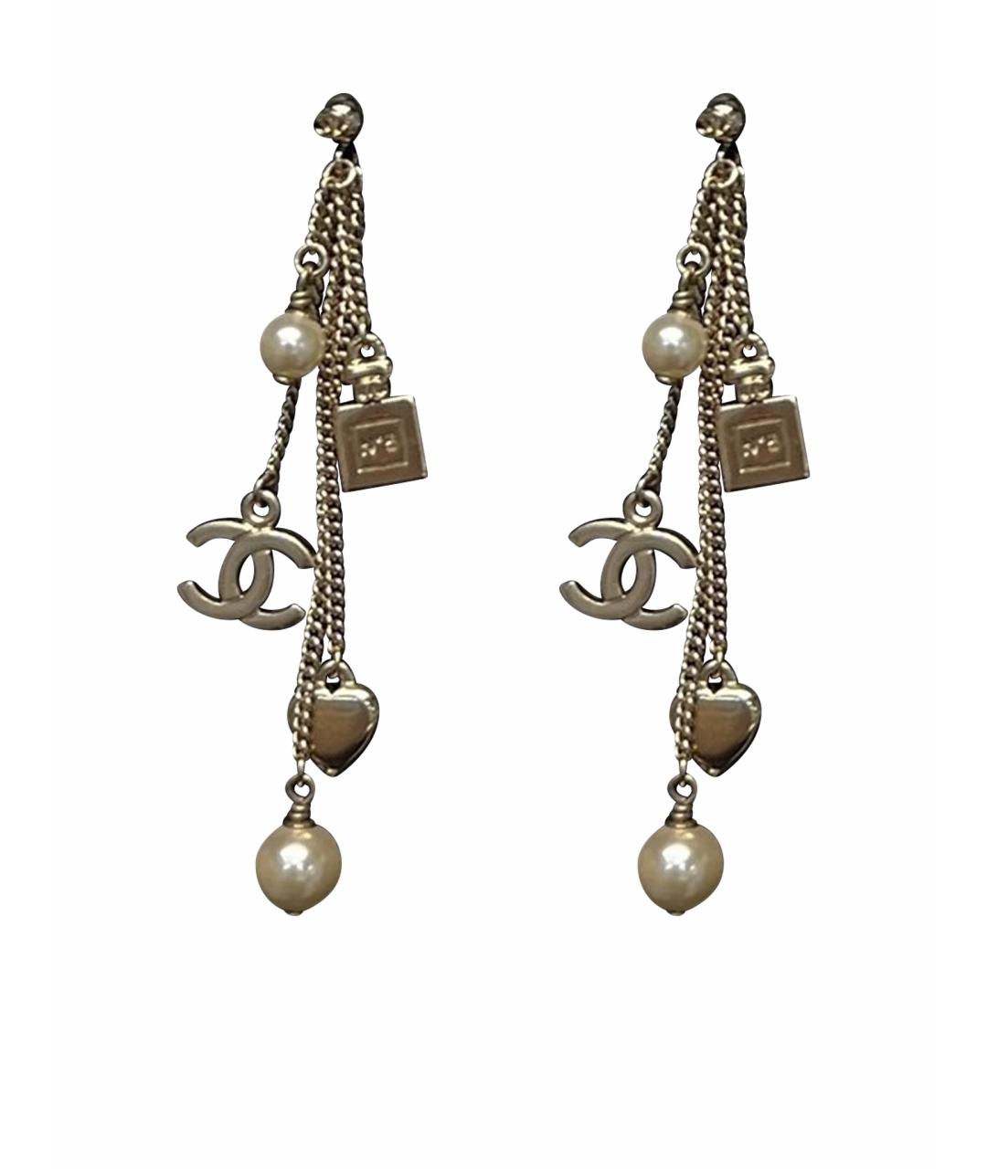CHANEL Золотые серьги, фото 1