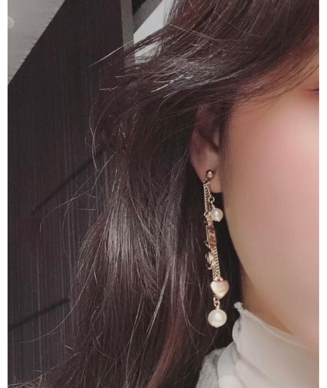 CHANEL Золотые серьги, фото 6