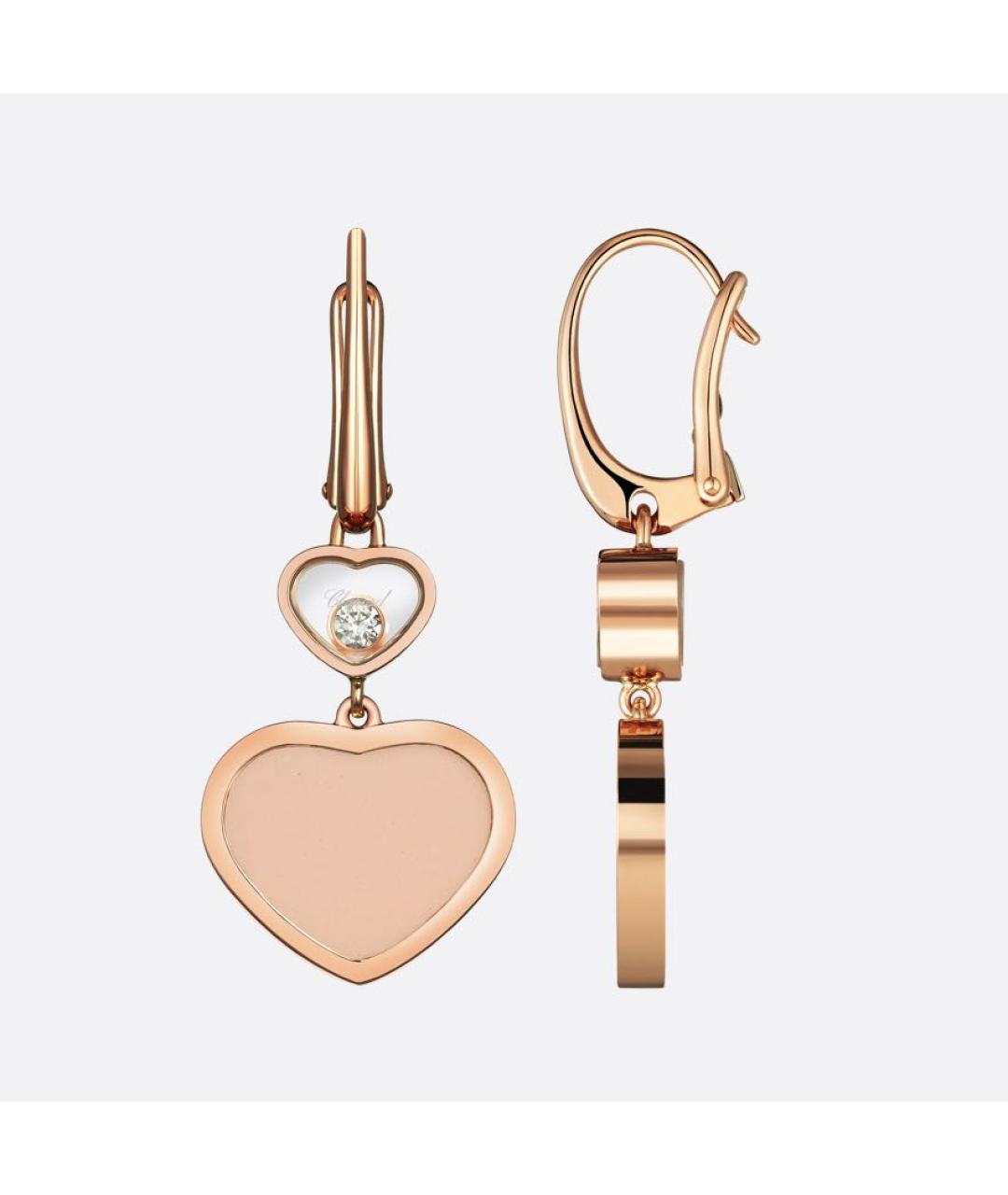 CHOPARD Коралловые серьги из розового золота, фото 3