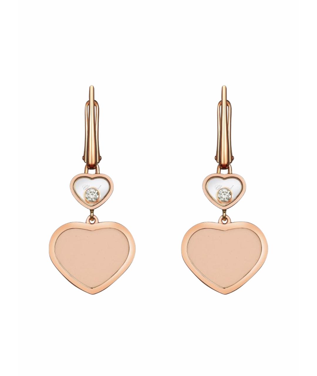 CHOPARD Коралловые серьги из розового золота, фото 1