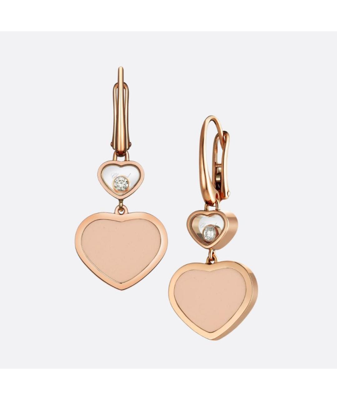 CHOPARD Коралловые серьги из розового золота, фото 6