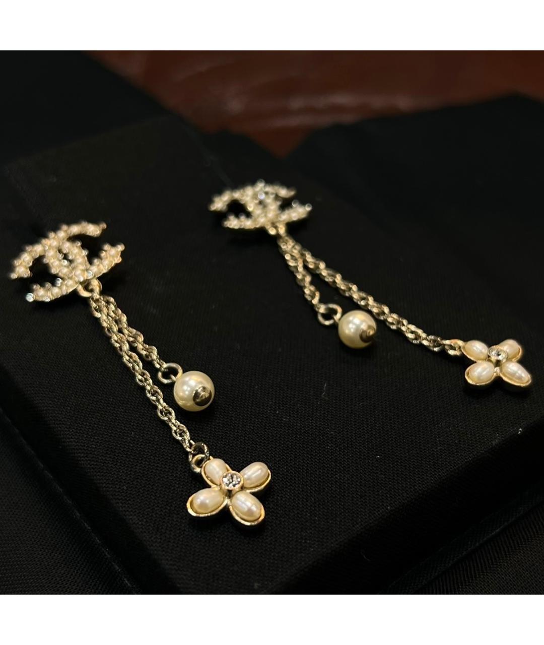 CHANEL Золотые серьги, фото 4