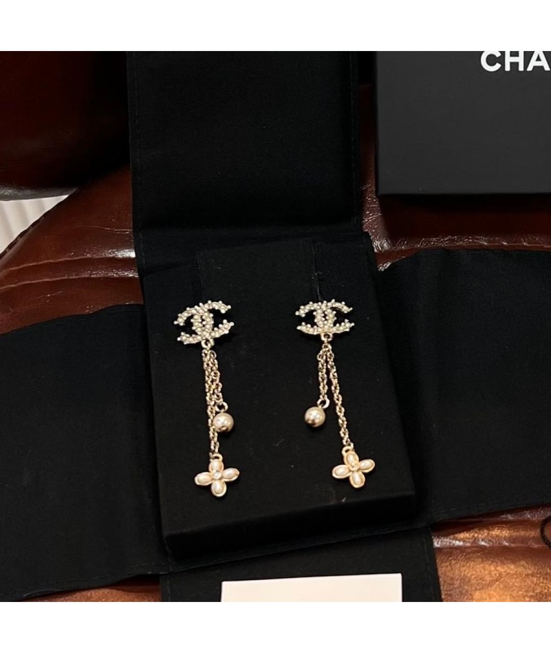 CHANEL Золотые серьги, фото 5
