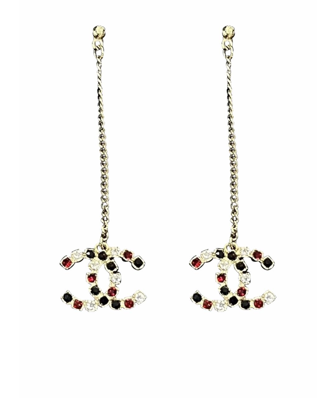 CHANEL Золотые серьги, фото 1