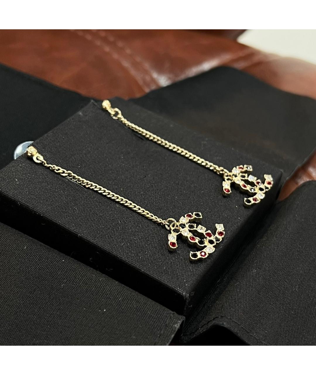 CHANEL Золотые серьги, фото 3