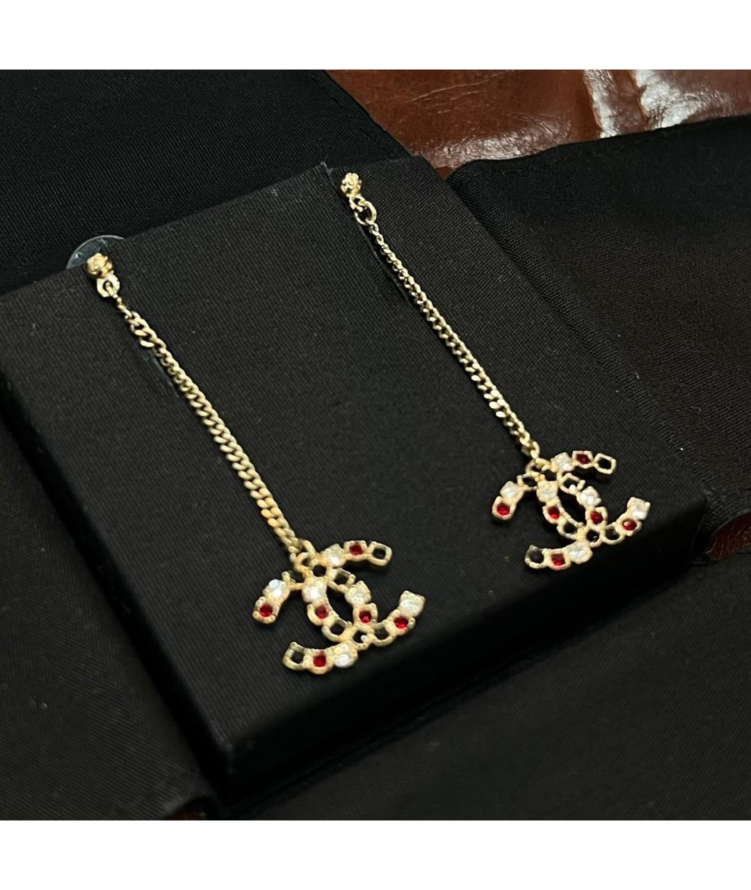 CHANEL Золотые серьги, фото 2