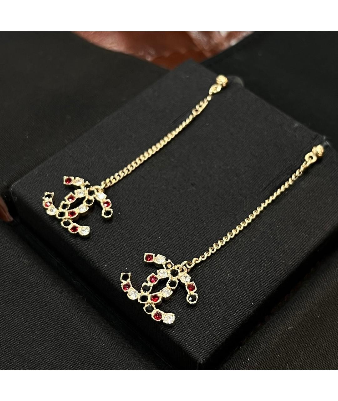 CHANEL Золотые серьги, фото 4