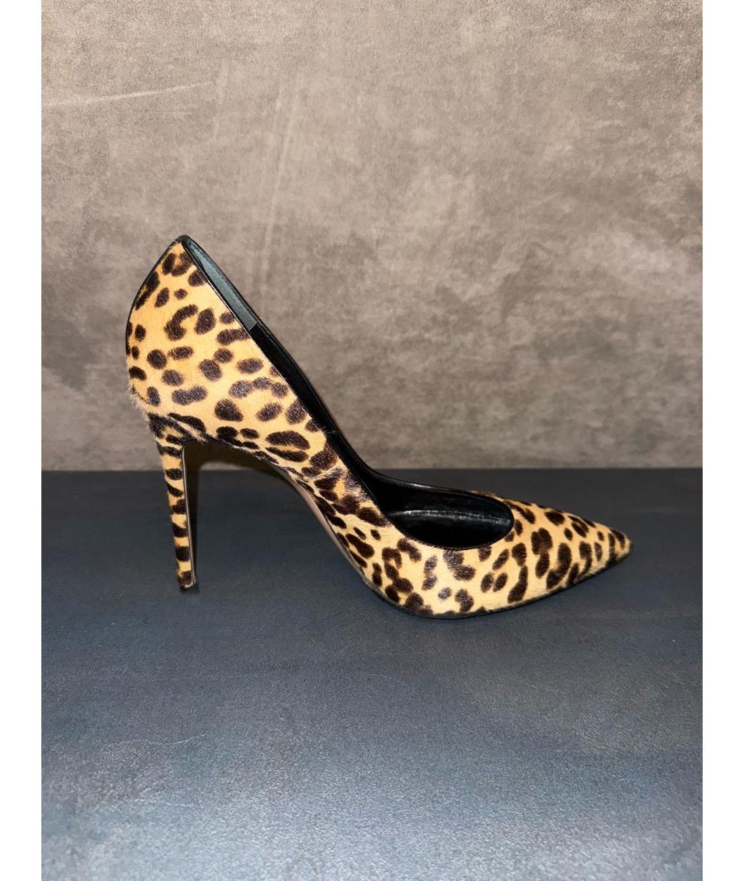 GIANVITO ROSSI Бежевые кожаные туфли, фото 6