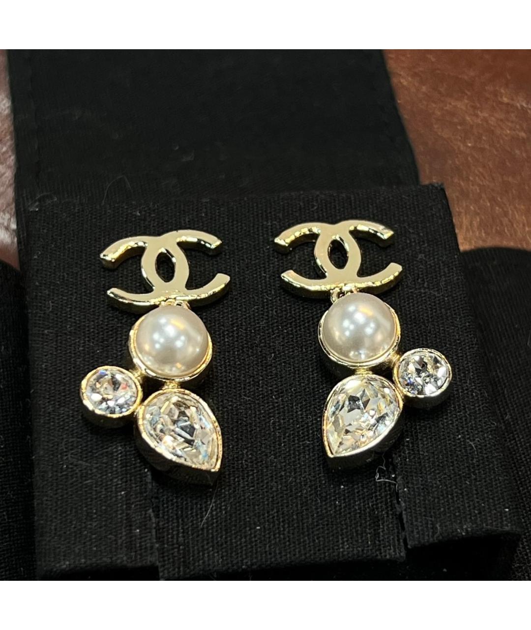 CHANEL Серебряные серьги, фото 4
