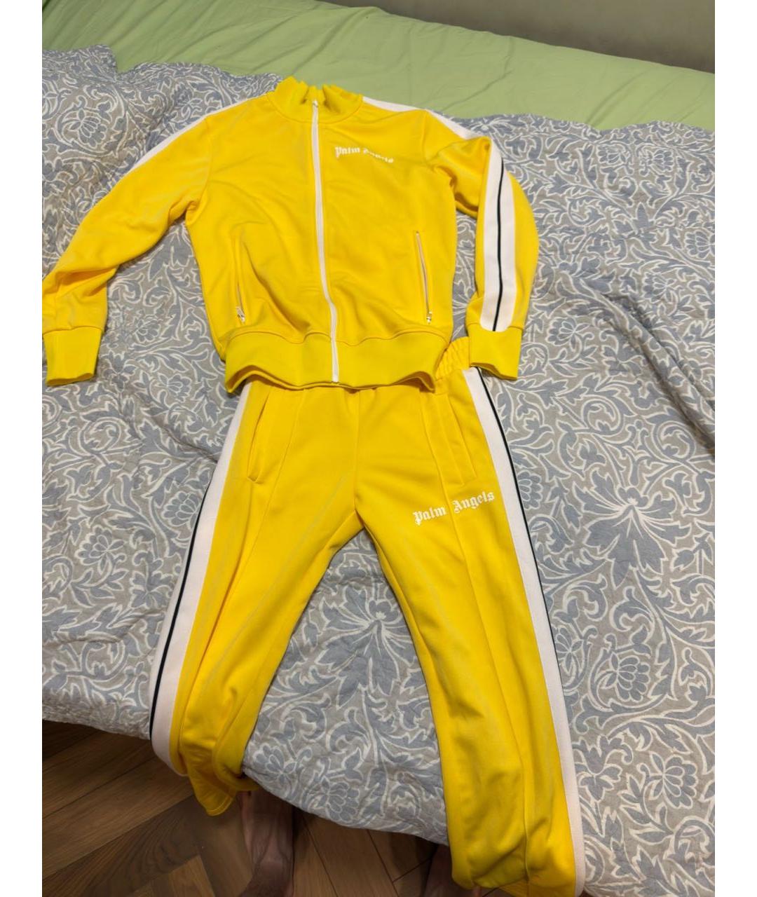 PALM ANGELS Желтый полиэстеровый спортивный костюм, фото 4