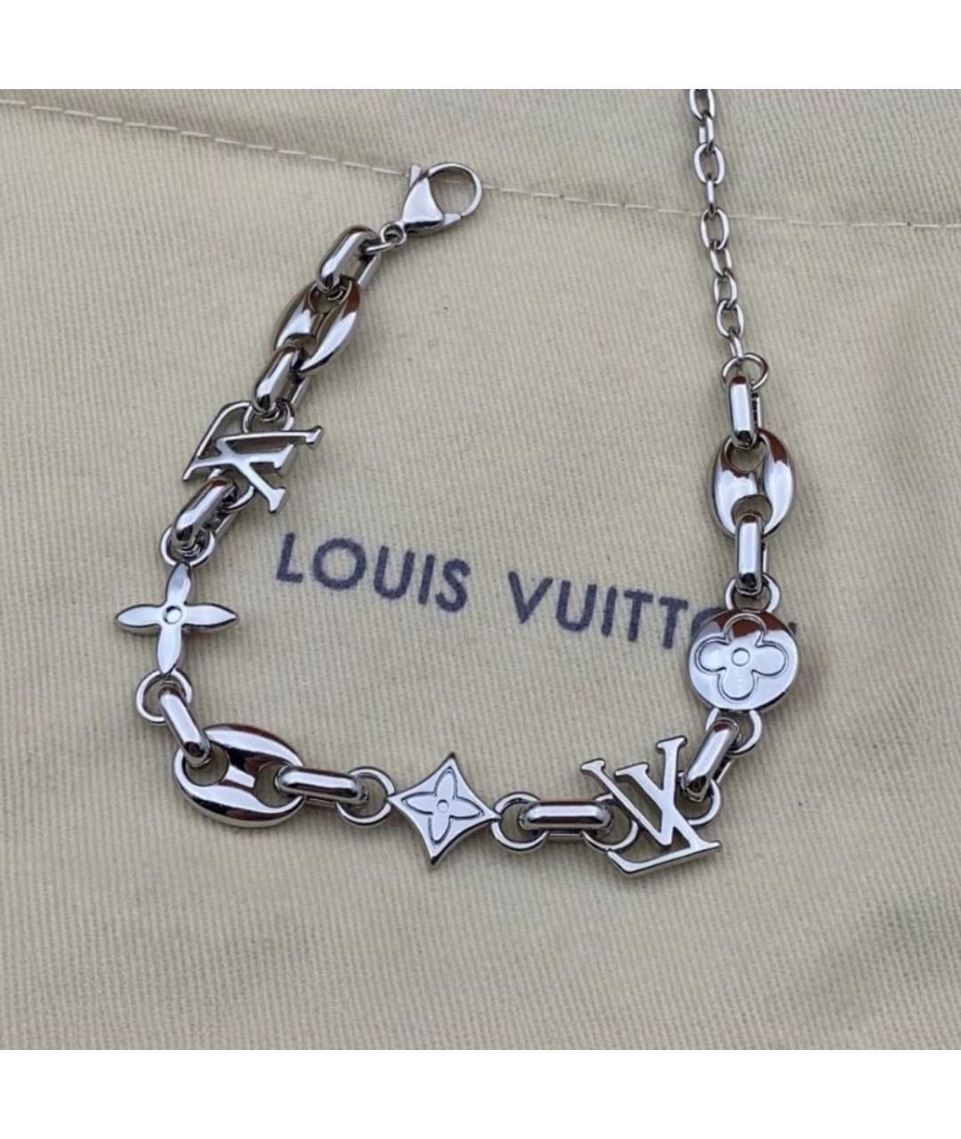 LOUIS VUITTON Серебрянный серебряный браслет, фото 3