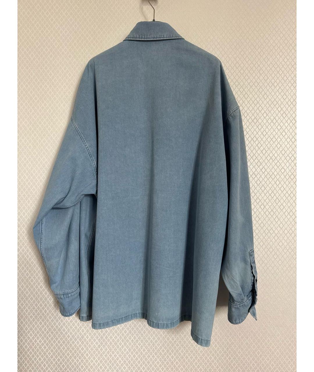 PRADA Голубая хлопковая рубашка, фото 2