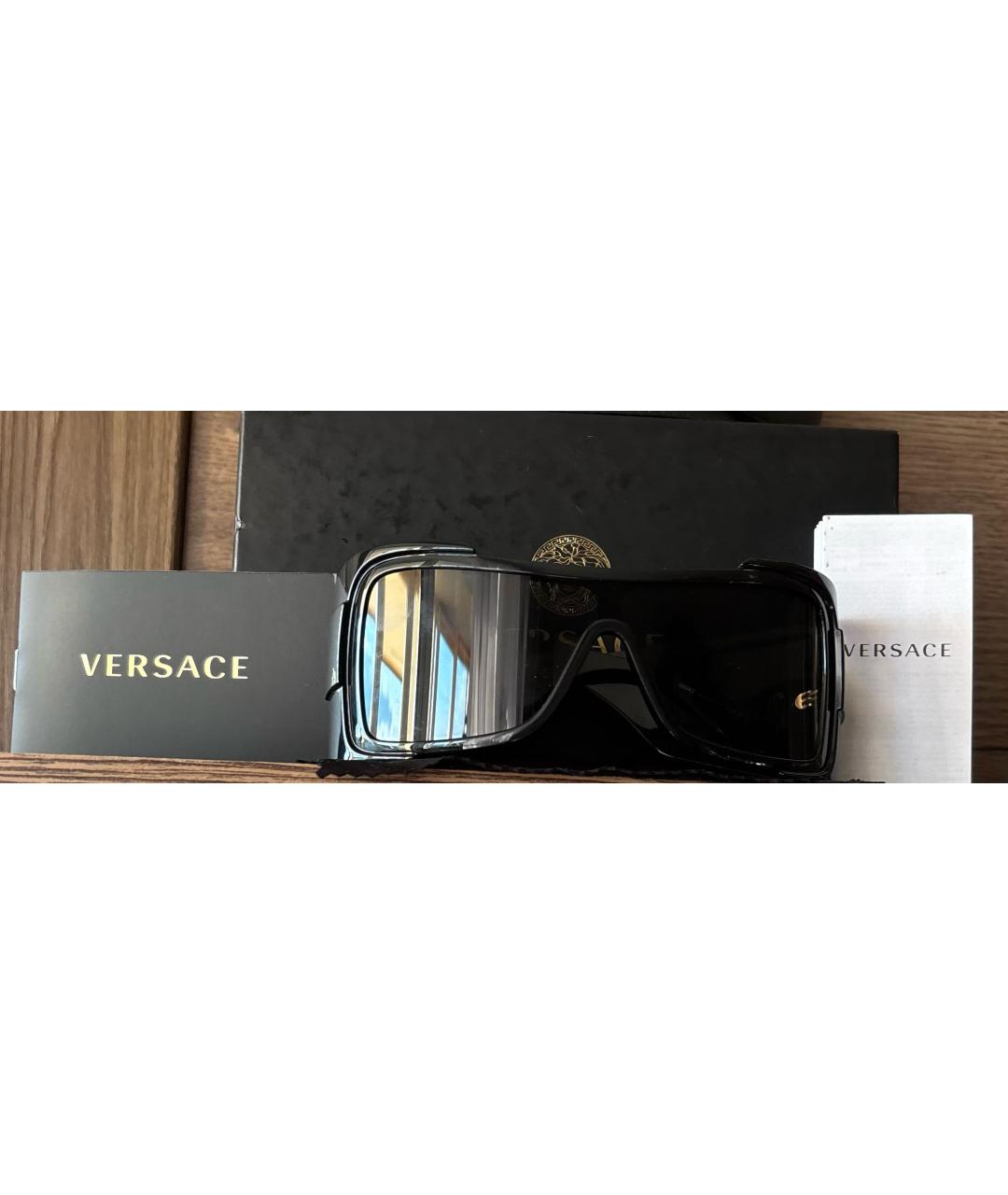 VERSACE Черные солнцезащитные очки, фото 2