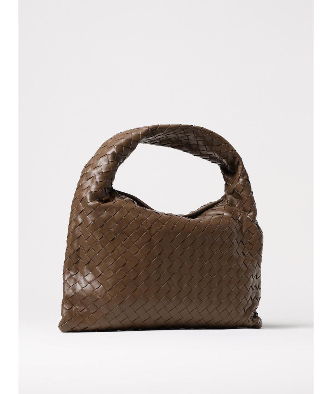 BOTTEGA VENETA Коричневая кожаная сумка через плечо, фото 3