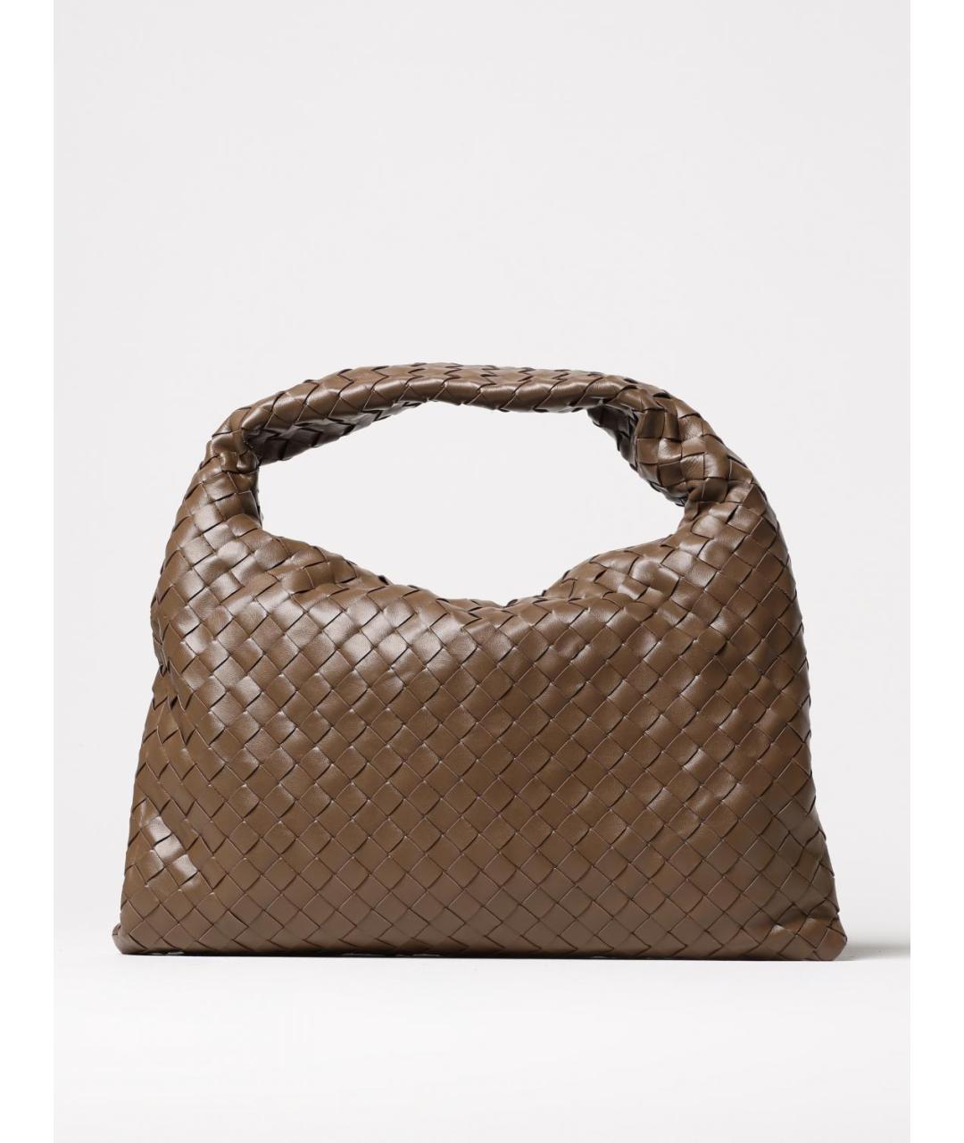 BOTTEGA VENETA Коричневая кожаная сумка через плечо, фото 2
