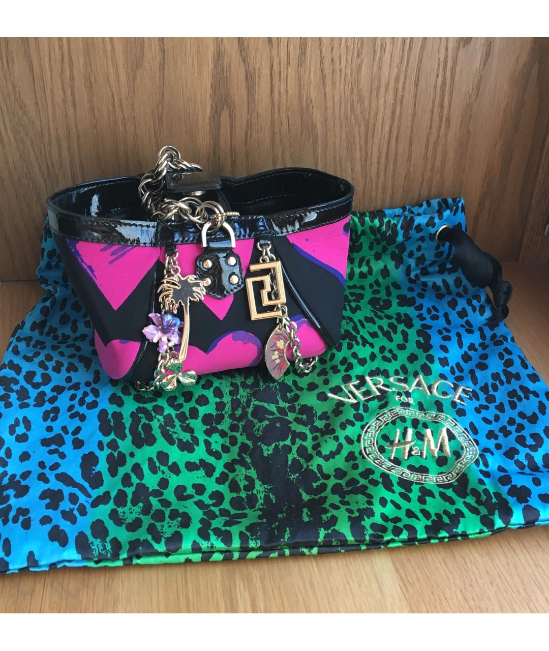 VERSACE Мульти сумка тоут из лакированной кожи, фото 9