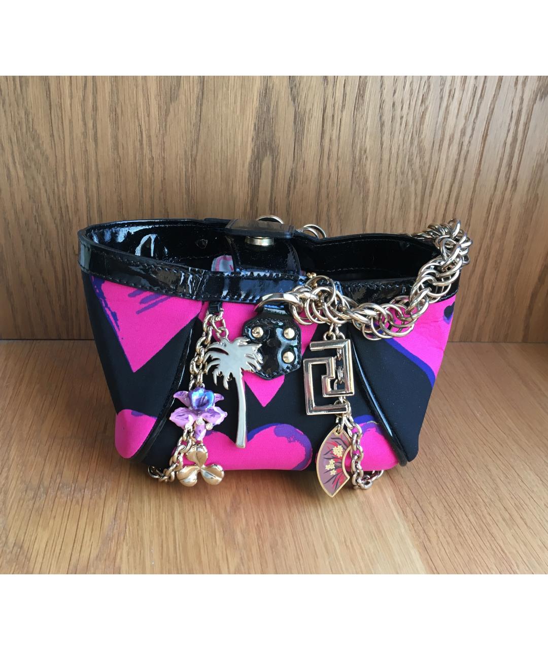 VERSACE Мульти сумка тоут из лакированной кожи, фото 2