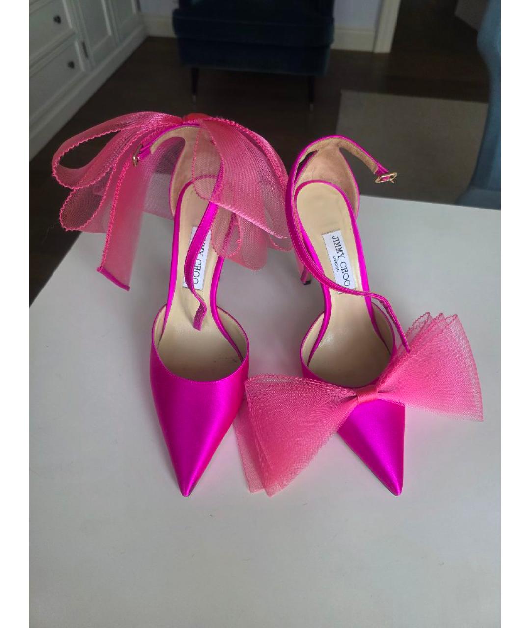 JIMMY CHOO Розовые босоножки, фото 2
