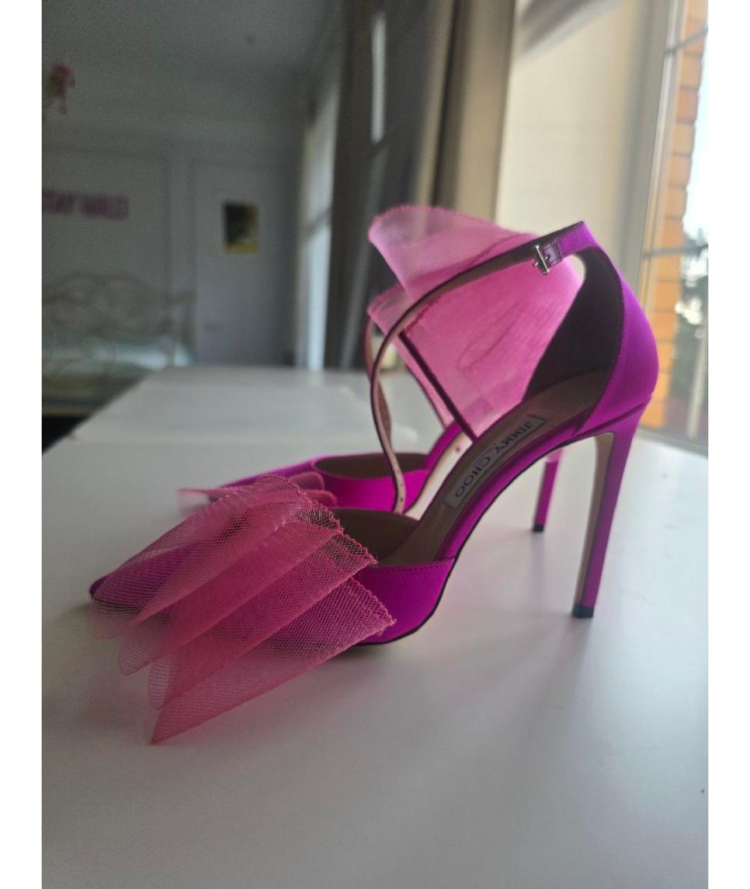 JIMMY CHOO Розовые босоножки, фото 9