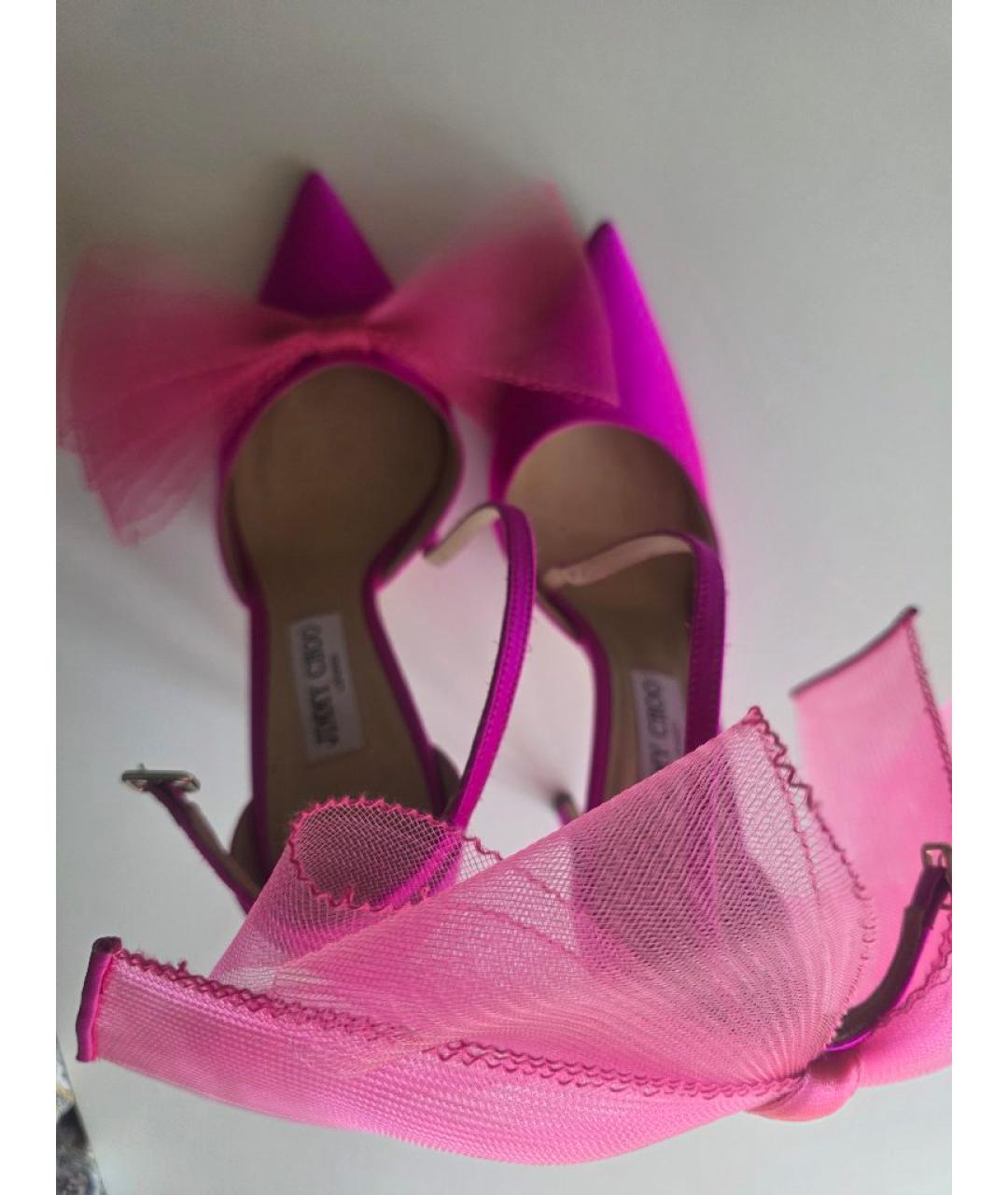 JIMMY CHOO Розовые босоножки, фото 4