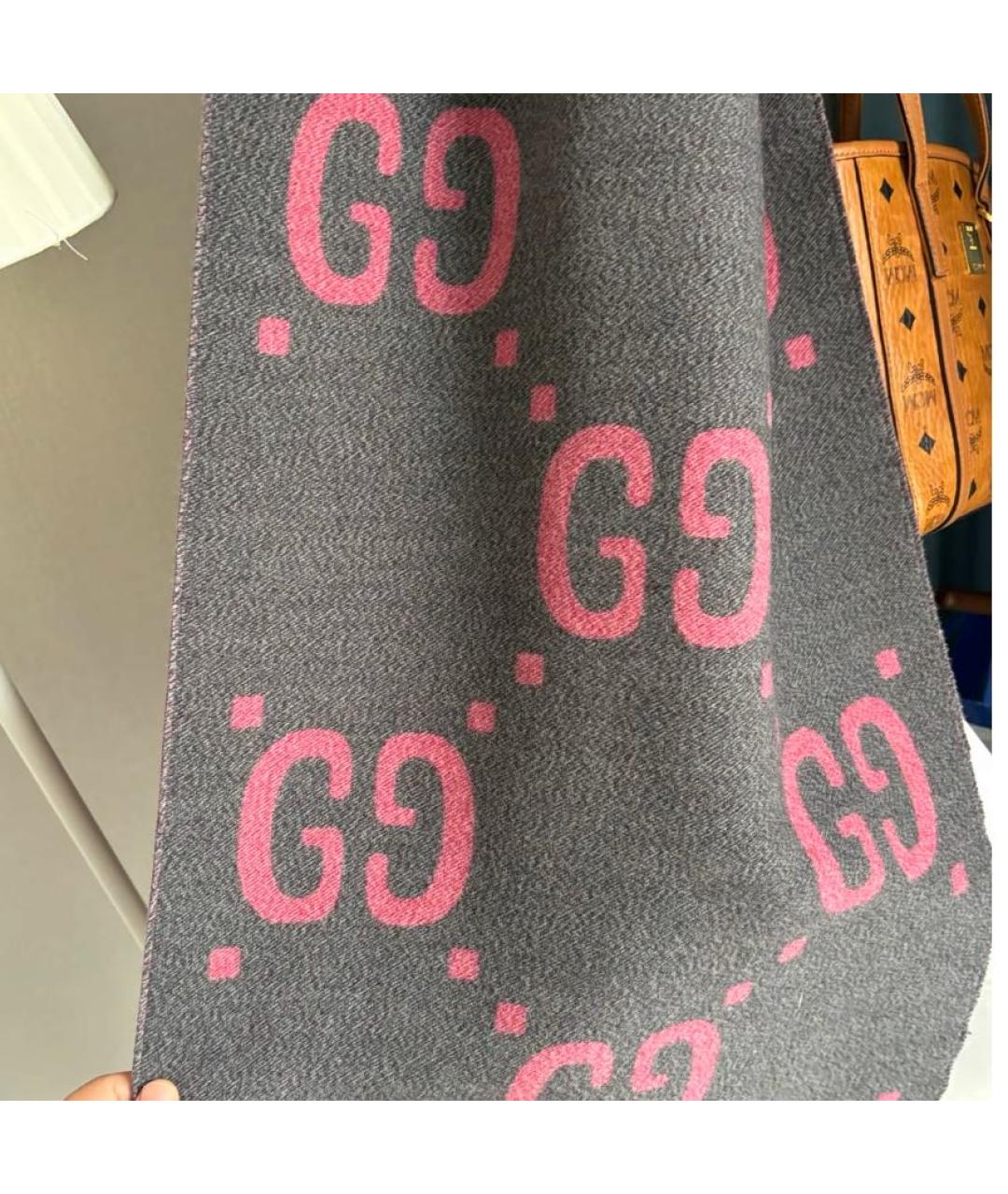 GUCCI Мульти хлопковый шарф, фото 4