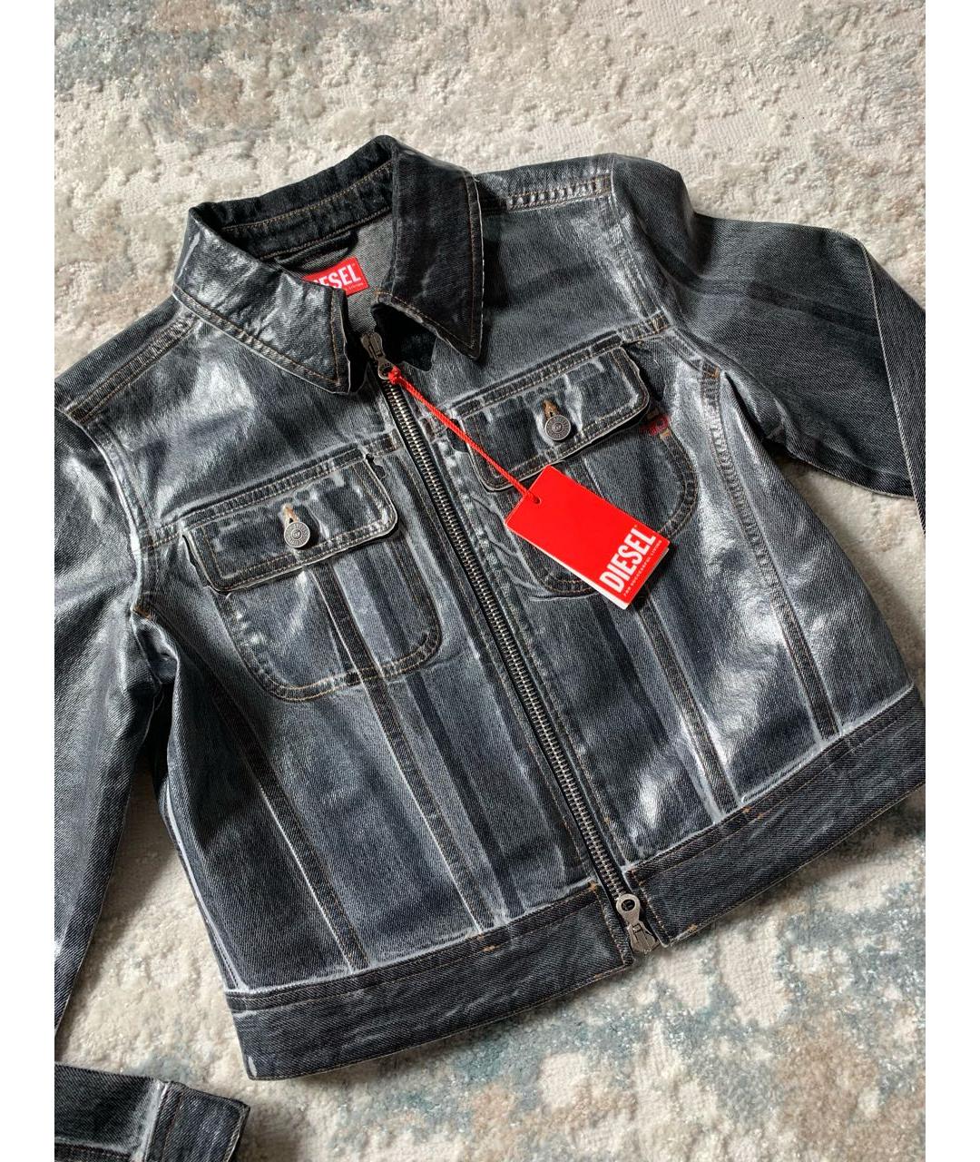 DIESEL Черная деним куртка, фото 6