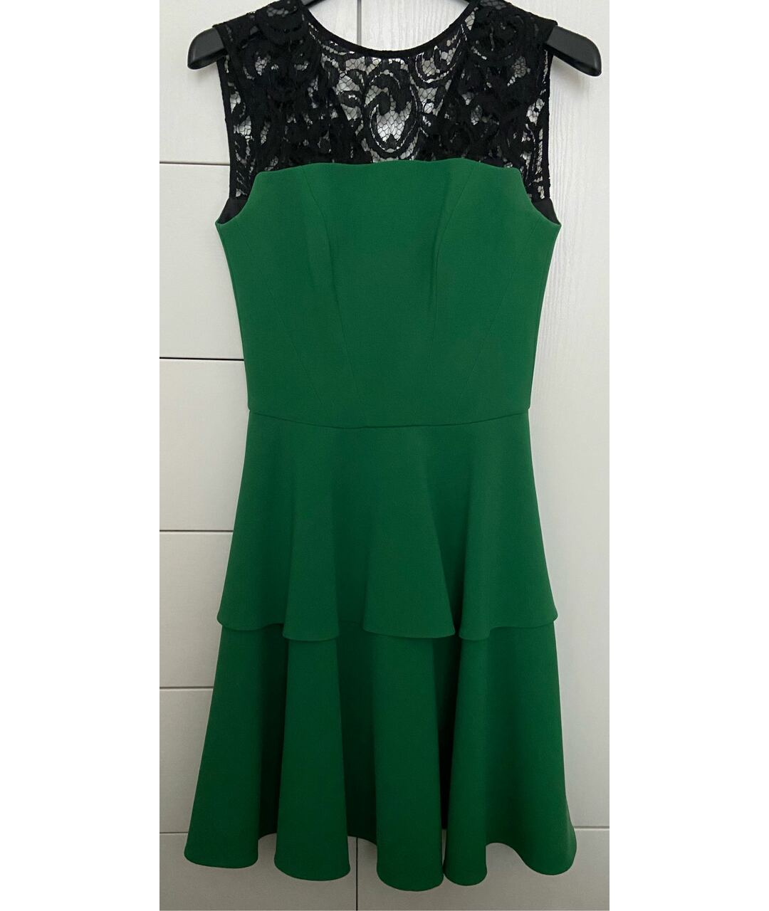 CHAPURIN Зеленые креповое повседневное платье, фото 5