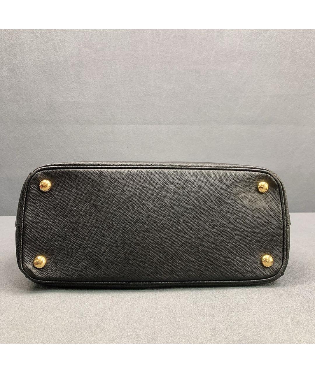 PRADA Черная кожаная сумка тоут, фото 3