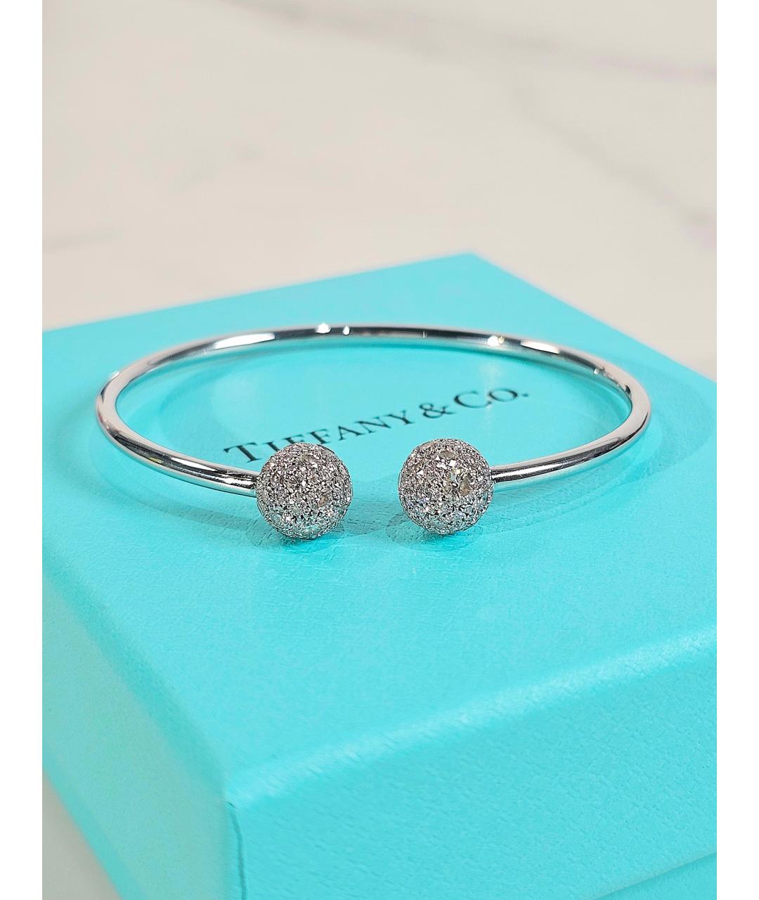 TIFFANY&CO Серебрянный браслет из белого золота, фото 3