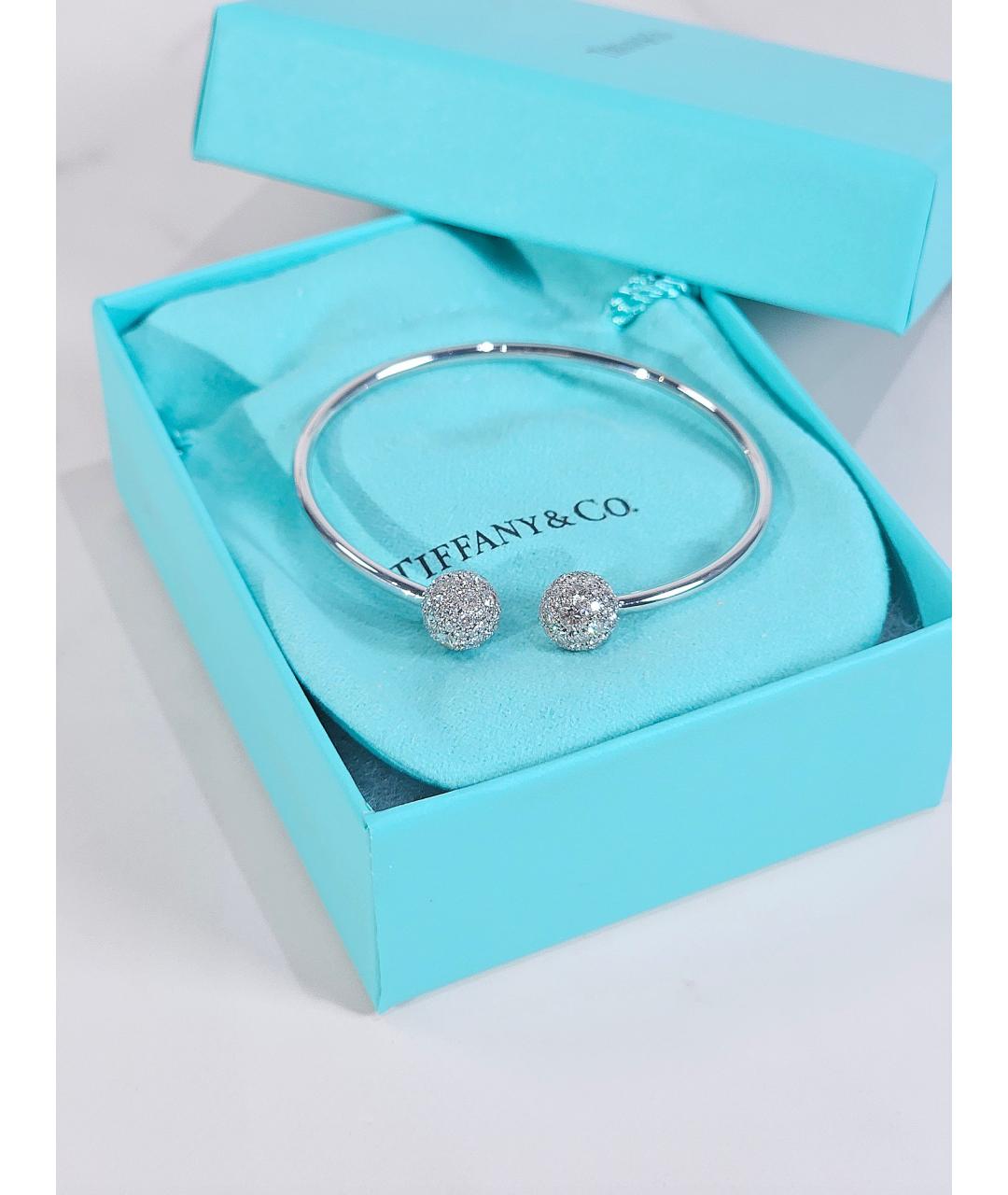 TIFFANY&CO Серебрянный браслет из белого золота, фото 2