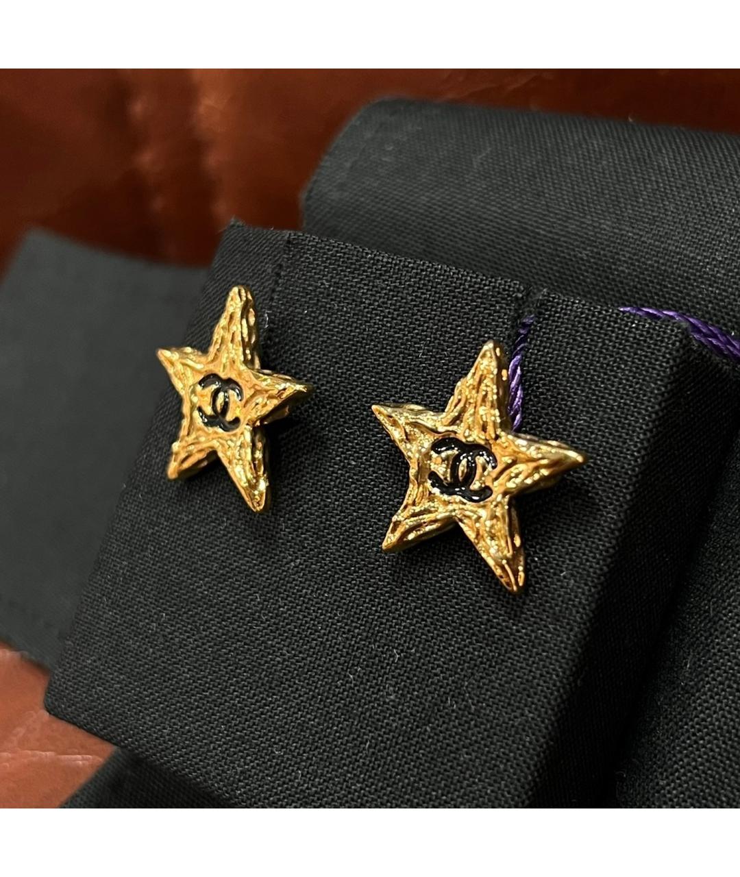 CHANEL Золотые серьги, фото 3