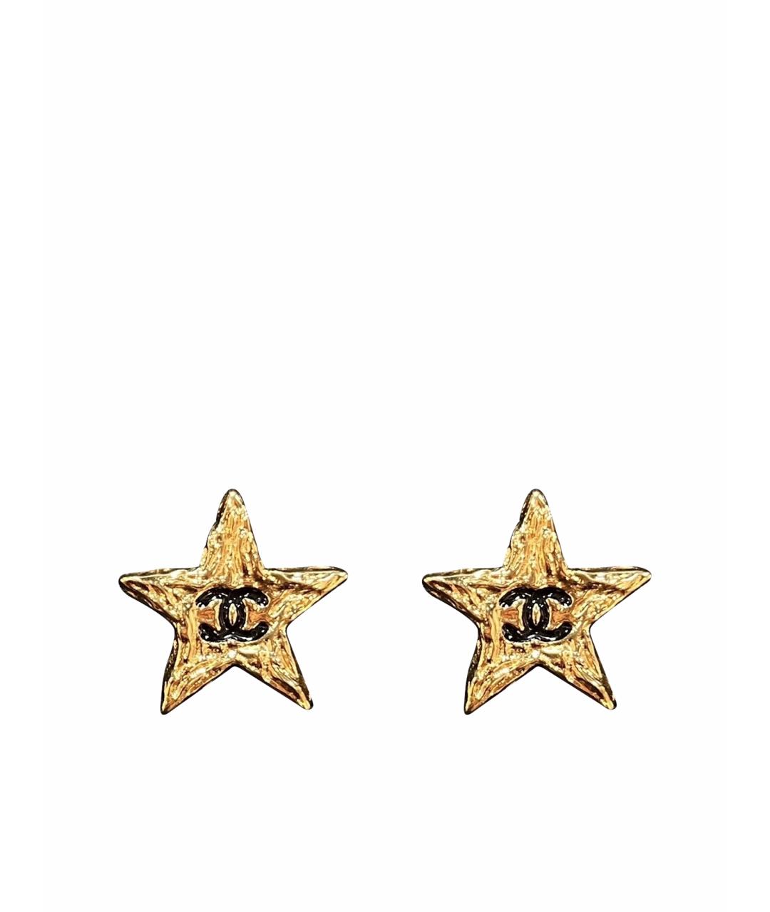 CHANEL Золотые серьги, фото 1