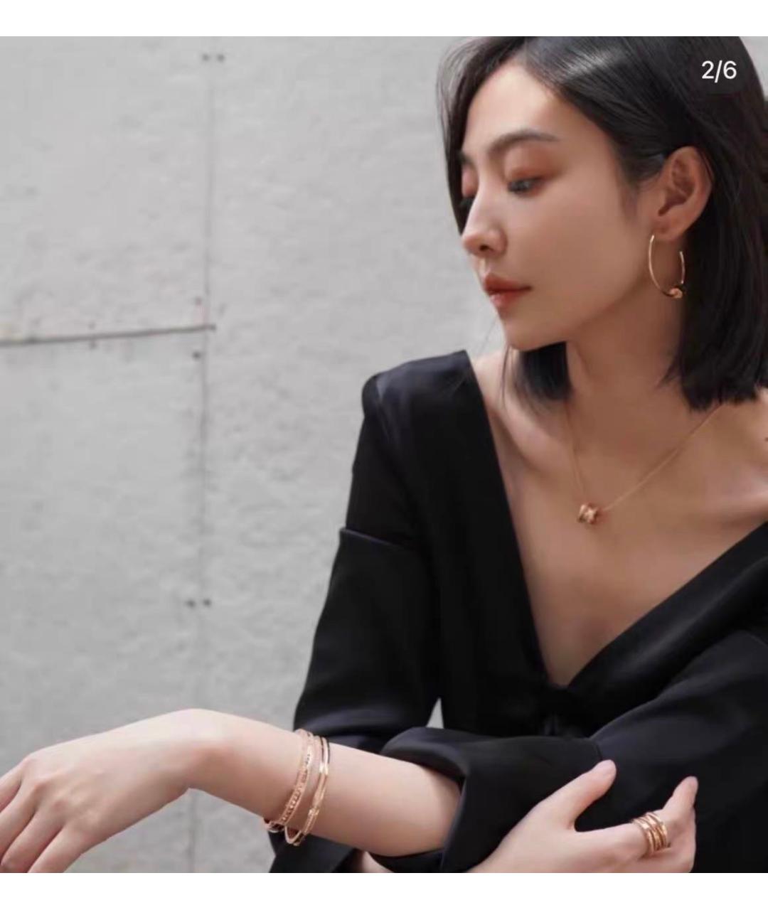 BVLGARI Золотые серьги из розового золота, фото 3