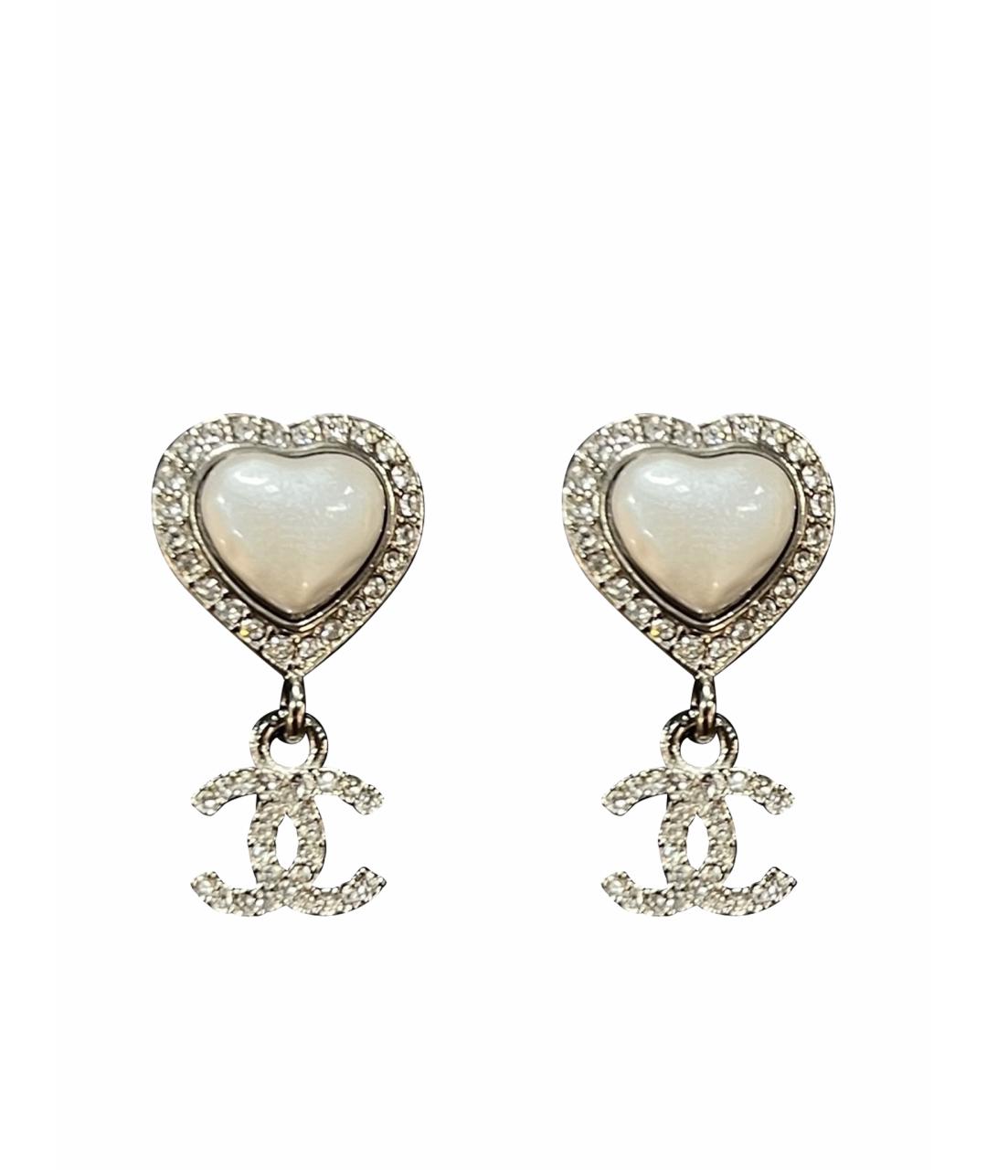 CHANEL Серебряные серьги, фото 1