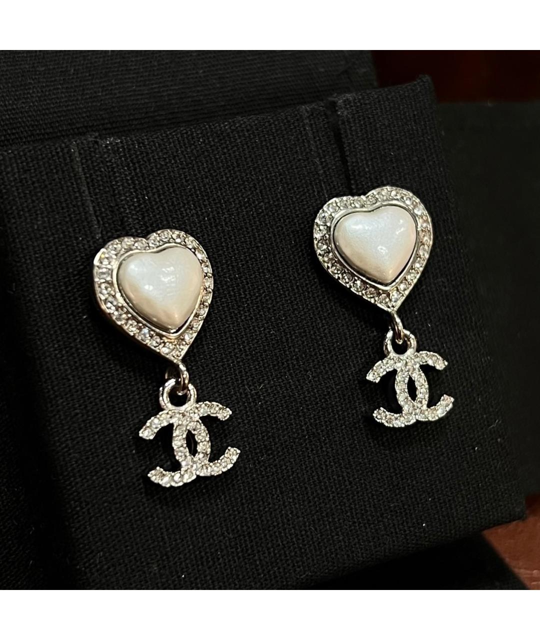 CHANEL Серебряные серьги, фото 2