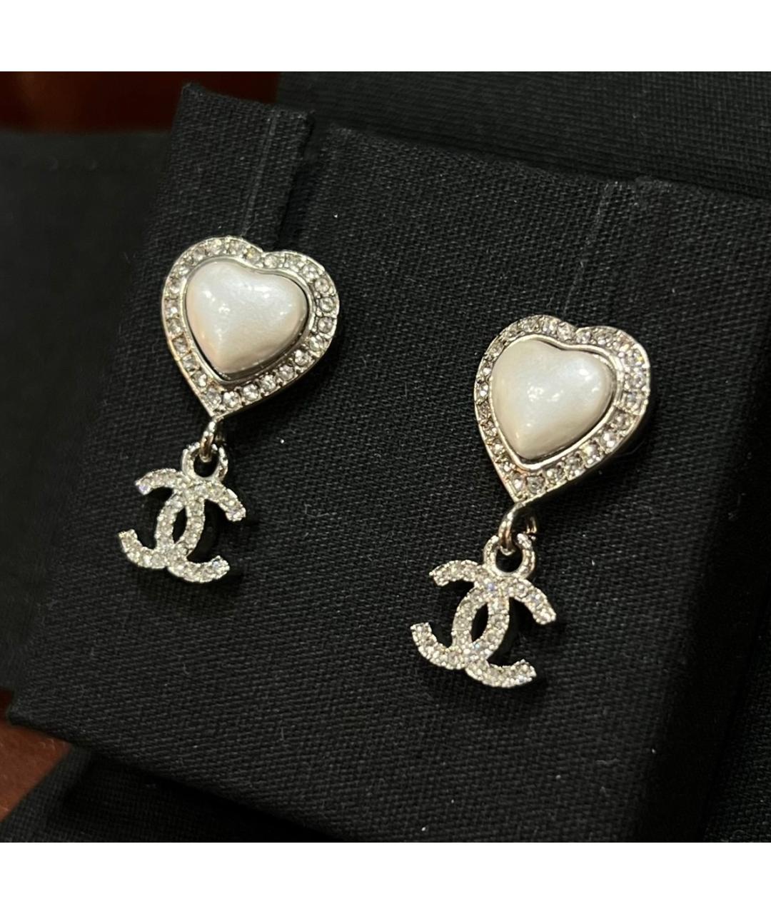 CHANEL Серебряные серьги, фото 3