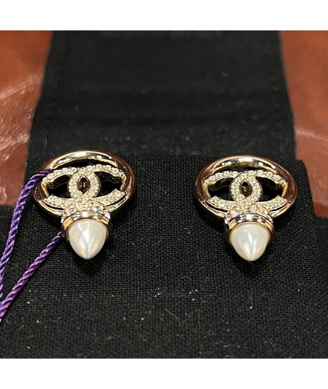 CHANEL Золотые серьги, фото 4