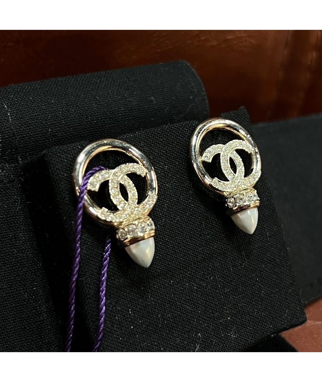 CHANEL Золотые серьги, фото 2