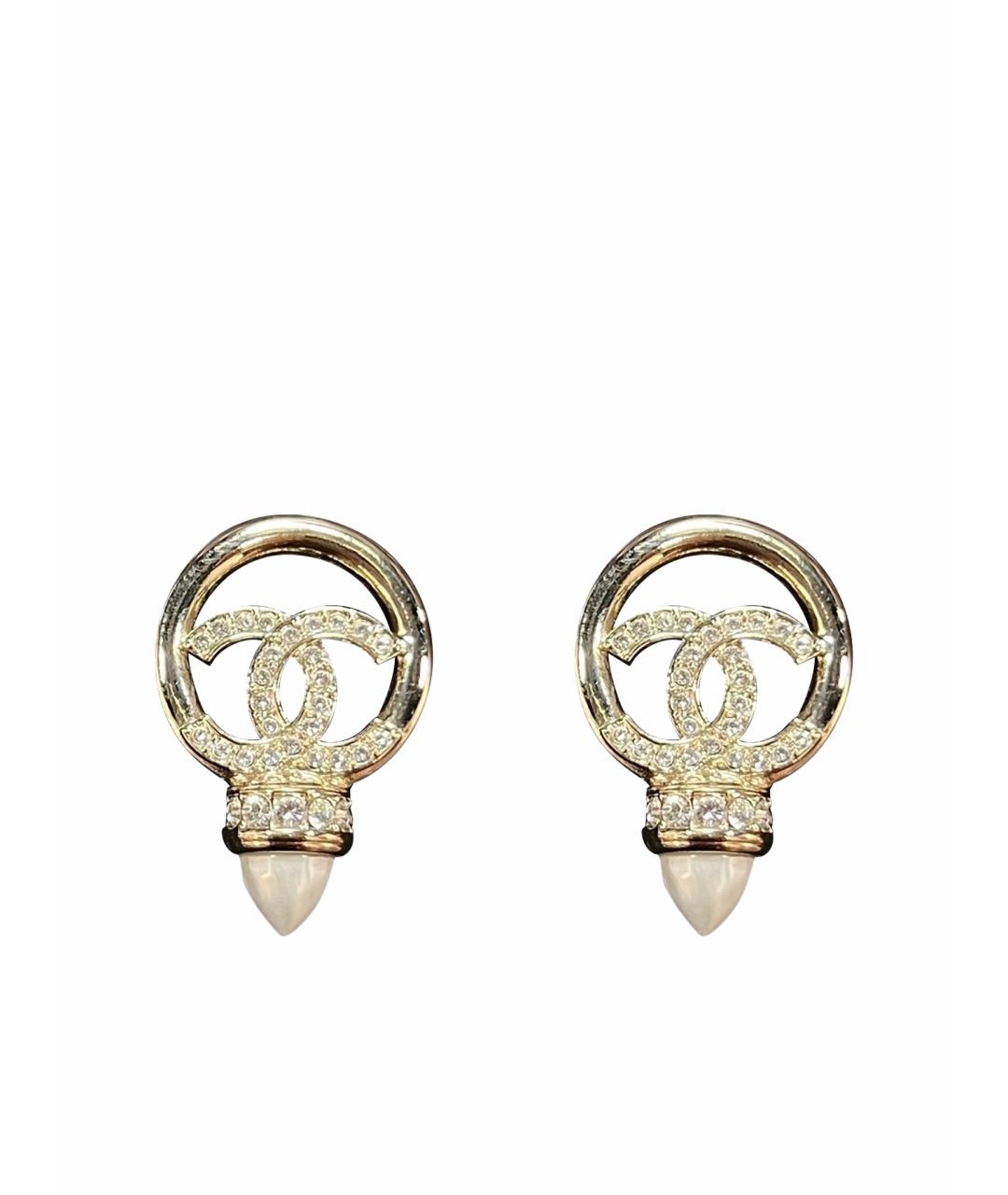 CHANEL Золотые серьги, фото 1