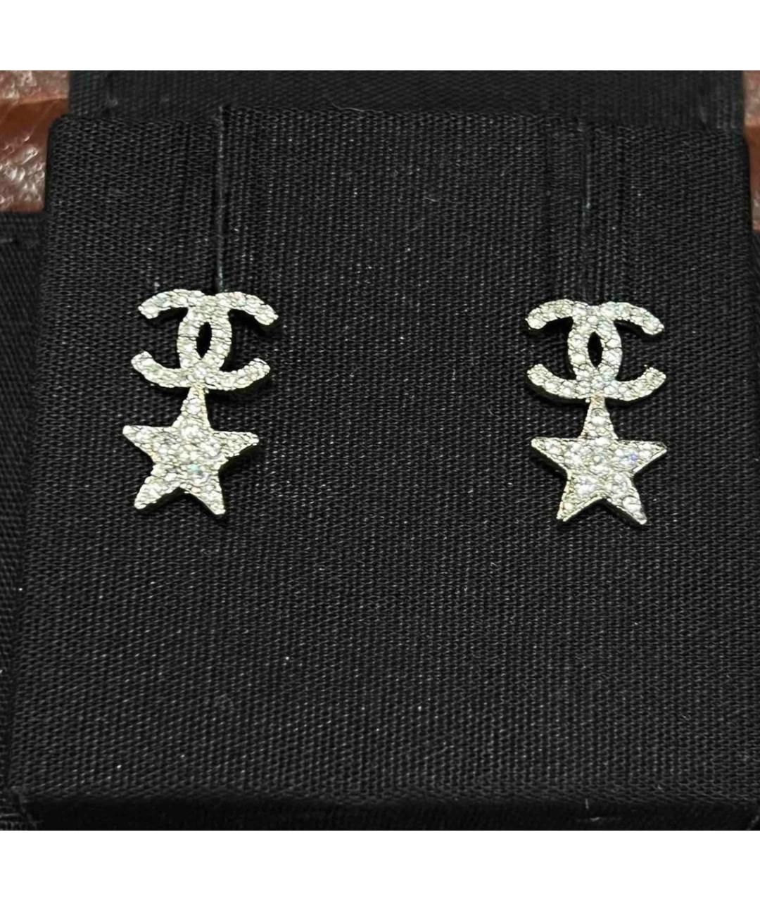 CHANEL Серебряные серьги, фото 6