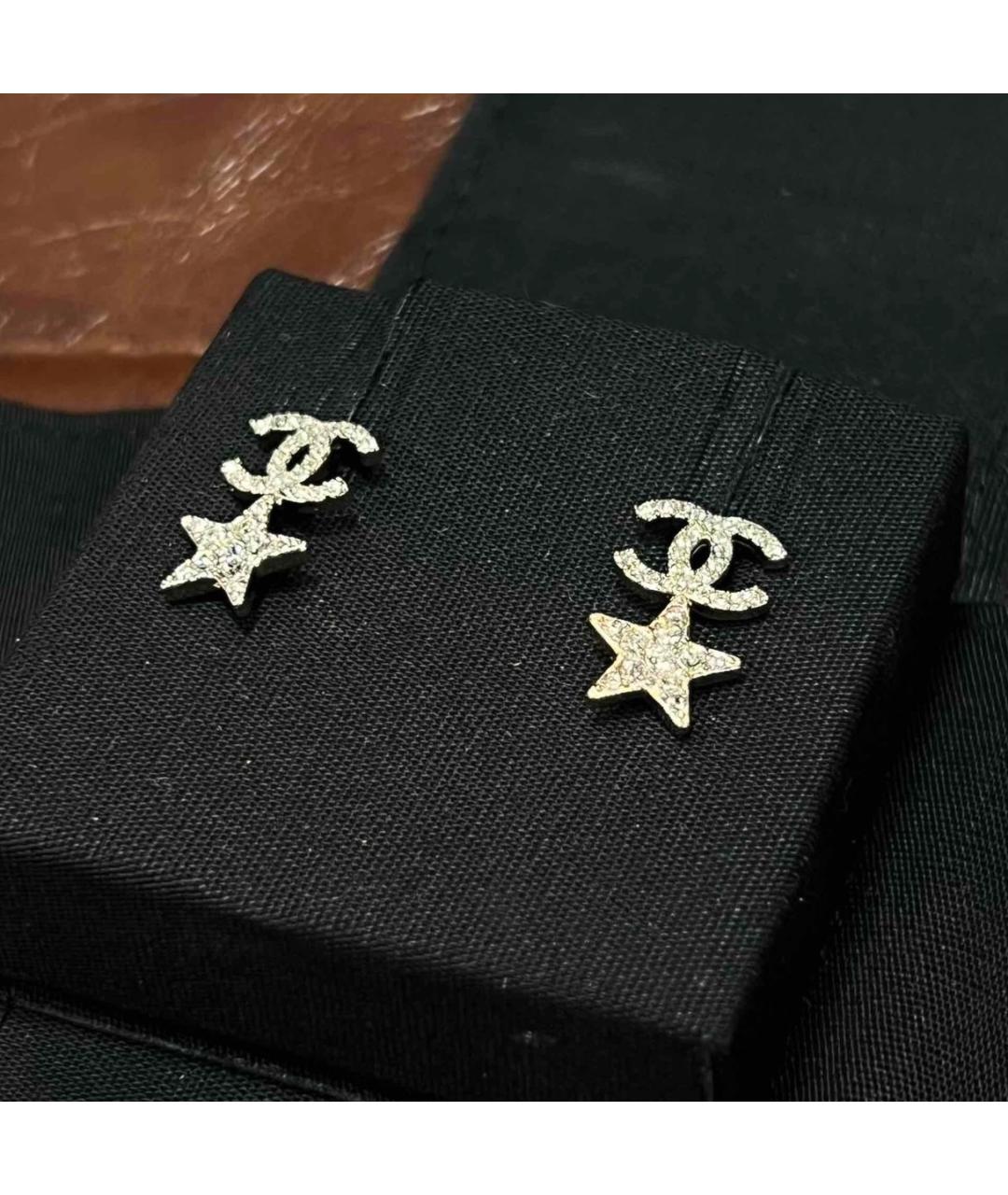 CHANEL Серебряные серьги, фото 3
