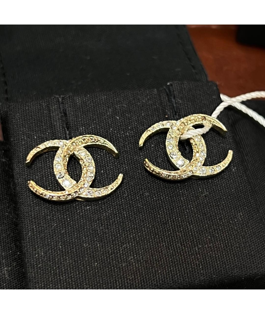 CHANEL Золотые серьги, фото 2