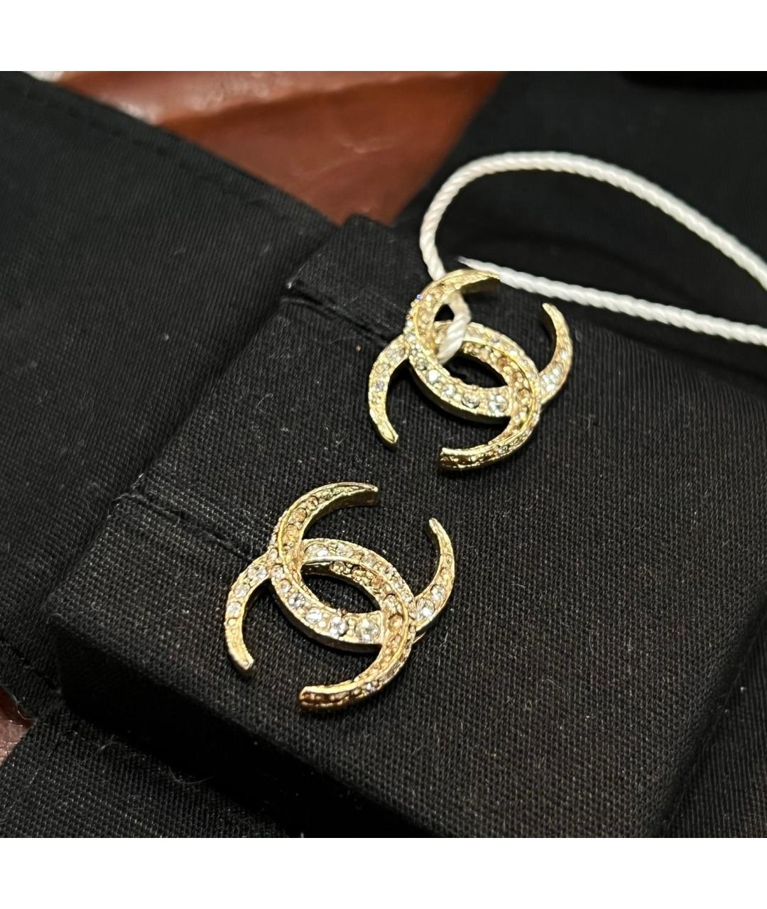 CHANEL Золотые серьги, фото 3