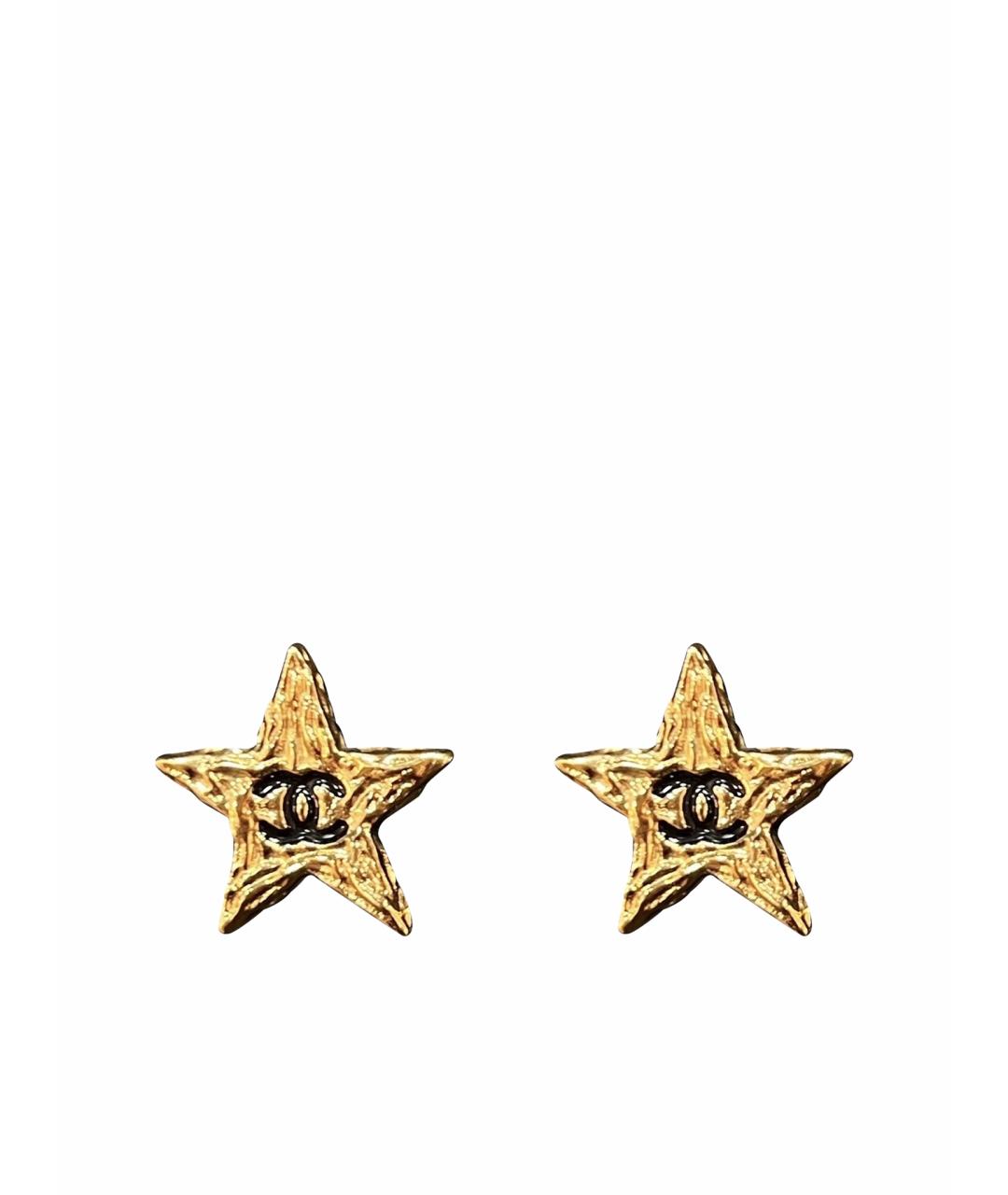 CHANEL Золотые серьги, фото 1