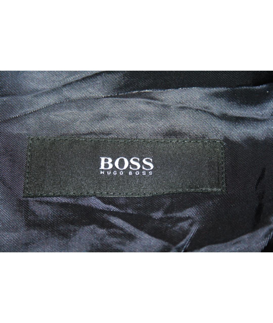 HUGO BOSS Темно-синее шерстяное пальто, фото 3