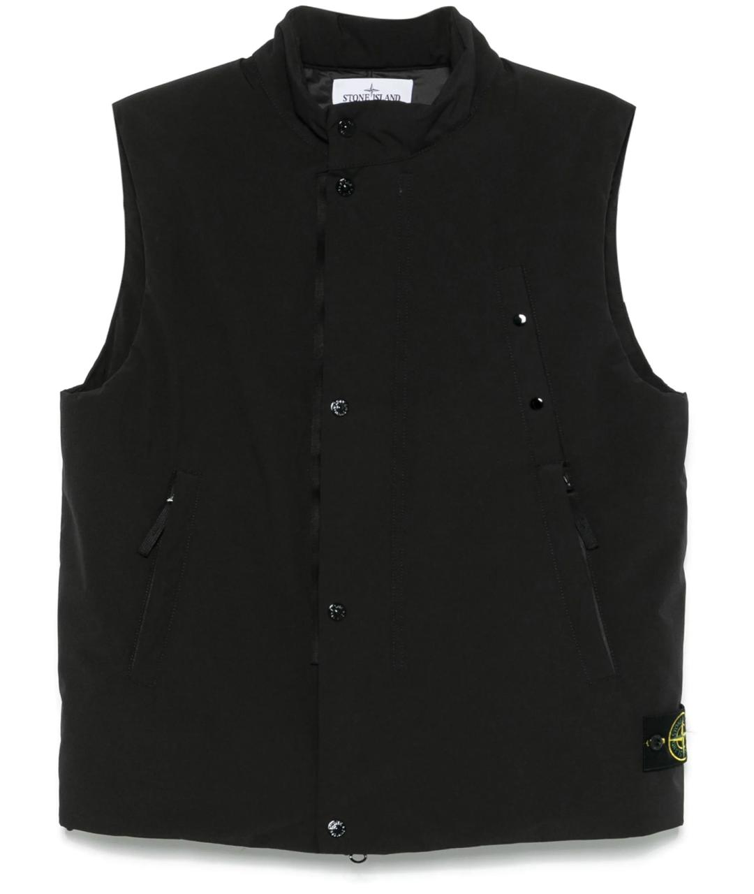 STONE ISLAND Черный жилет, фото 1