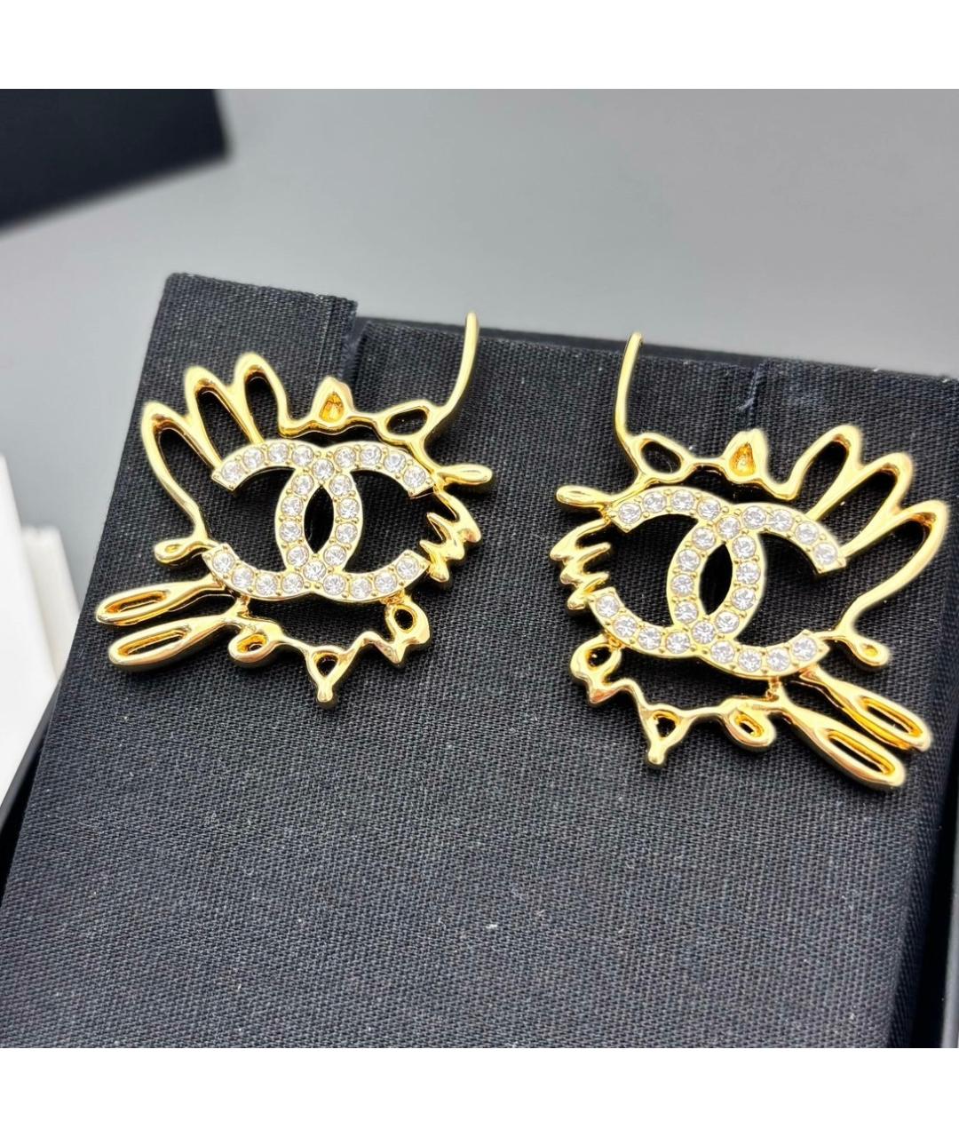 CHANEL Золотые серьги, фото 7