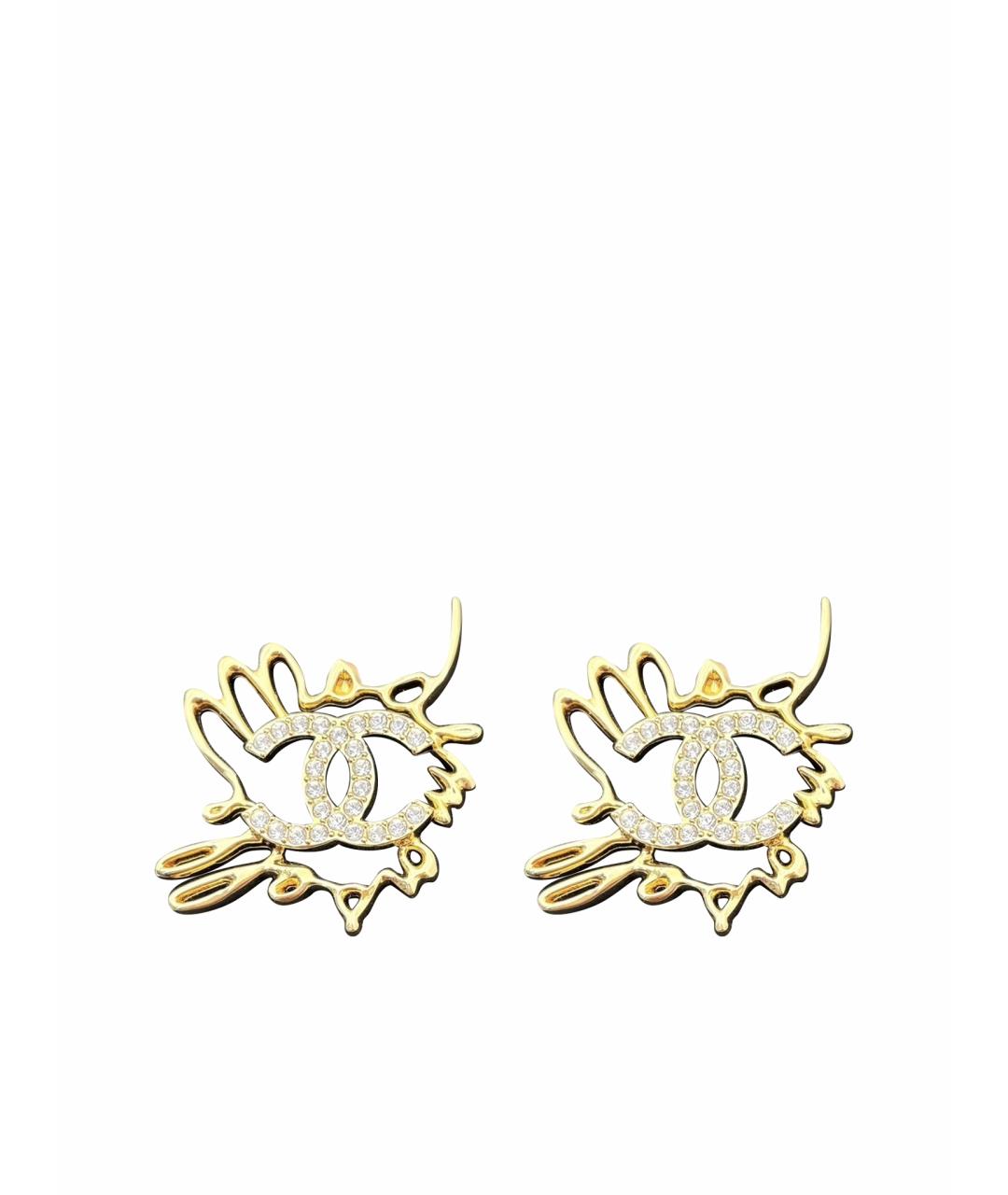 CHANEL Золотые серьги, фото 1